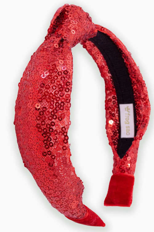 Holiday Sequin Knot Headband