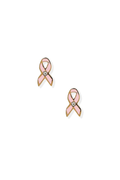Breast Cancer Screwback Stud Earrings by Linny Co