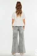 Palazzo High Rise Wide Leg Crop Jean By Kan Can
