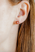 Football Screwback Stud Earrings by Linny Co