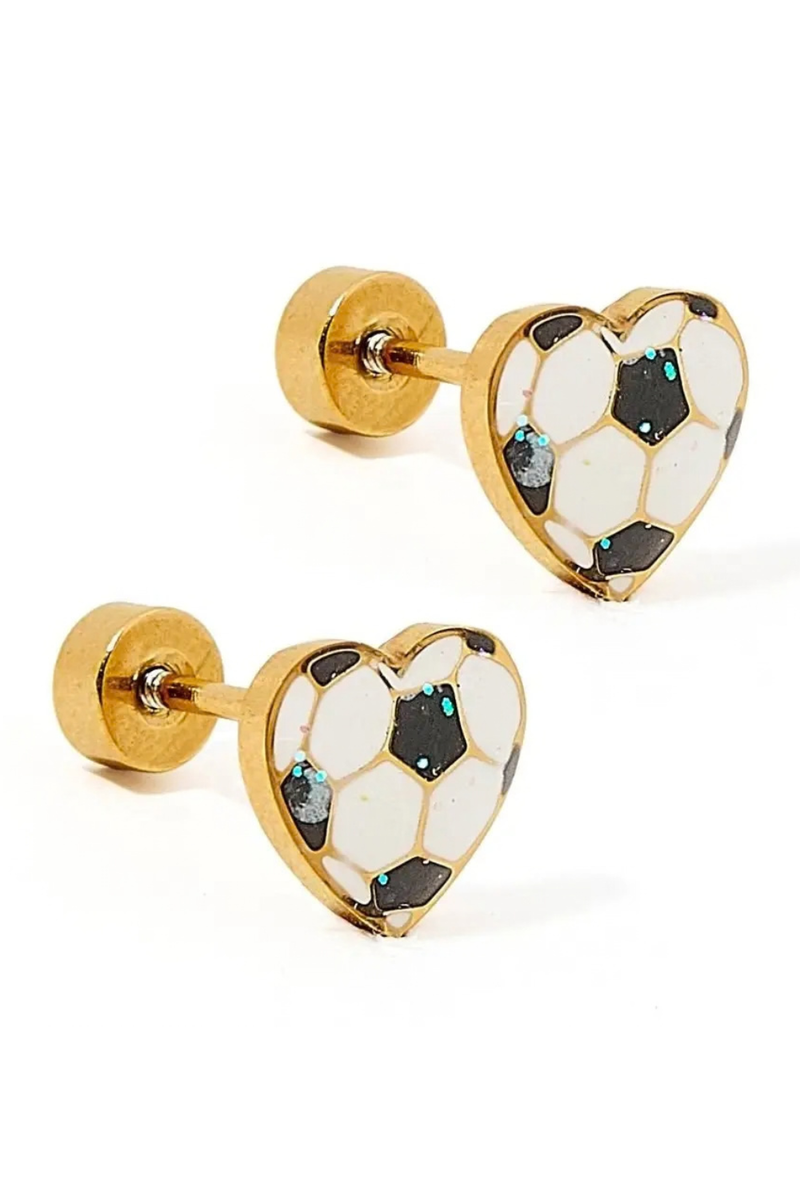 Soccer Screwback Earring by Linny Co