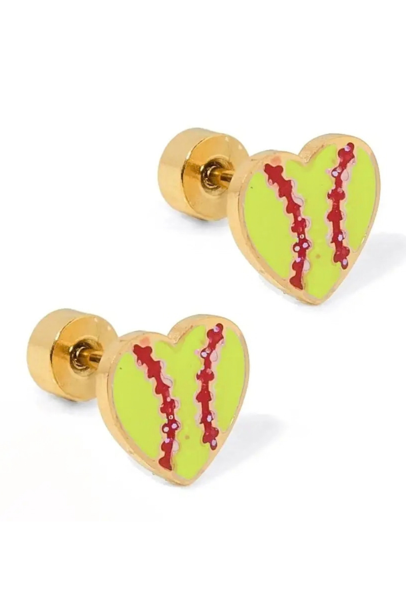 Softball Screwback Earring by Linny Co