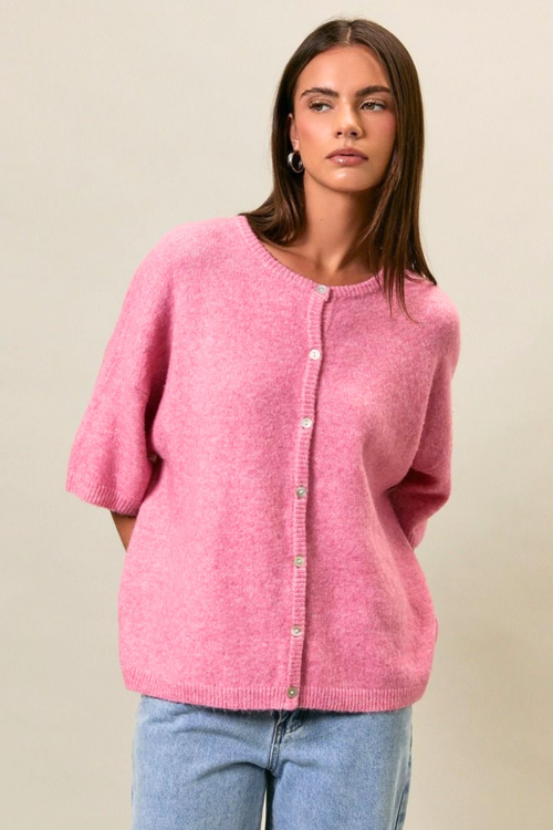 Cecilia Short Sleeve Cardigan Top
