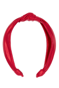 Top Knot Headband in Red Shimmer