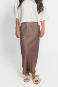 Juniors Anastasia Satin Reversible Skirt by Katie J