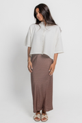 Juniors Anastasia Satin Reversible Skirt by Katie J