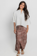 Juniors Anastasia Satin Reversible Skirt by Katie J