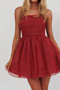 Londyn Glittery Strapless Dress