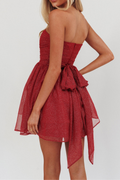 Londyn Glittery Strapless Dress