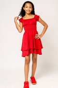 The Sage Dress in Red by Miss Behave