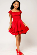 The Sage Dress in Red by Miss Behave