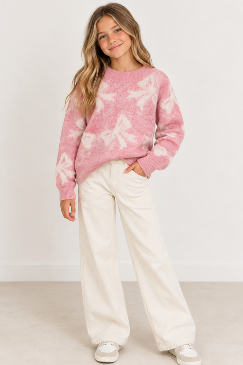 All Over Bow Sweater by Vintage Havana