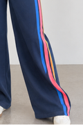 Galaxy Blue Wide Leg Pant with Stripes by Vintage Havana