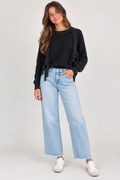 Charcoal Sweater with Braided Detail by Vintage Havana