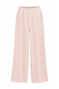 Heather Pale Pink Hacci Wide Leg Pant by Vintage Havana