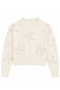 Katie J Girls Erin Sweater in Cream