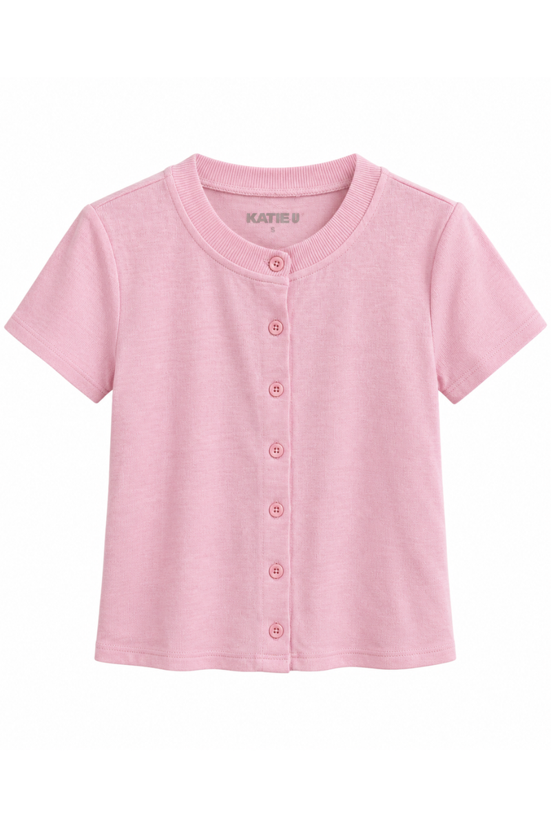 Katie J NYC Girls Drew Button Down Top
