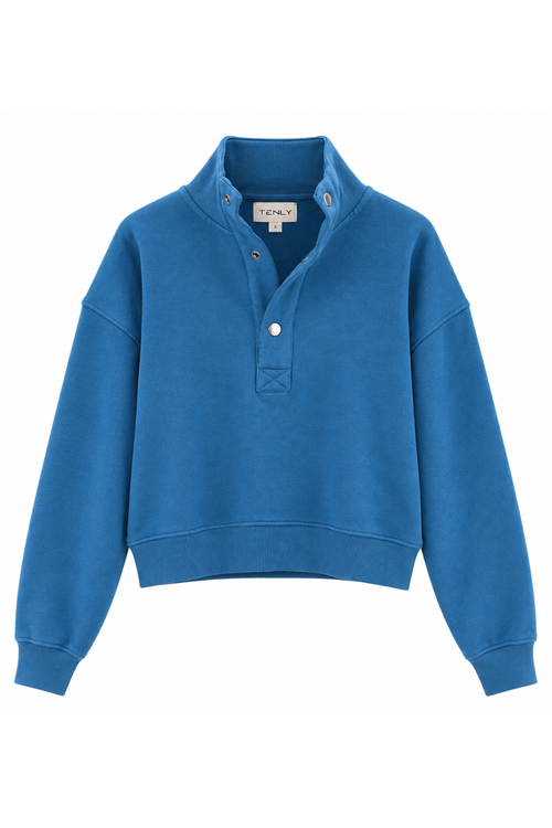 Quarter Snap Sweatshirt by TENLY