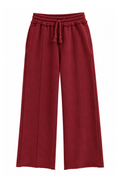 Wide Leg Raw Seamed Joggers by TENLY