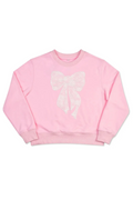 Lace Bow Pink Sweatshirt by iScream