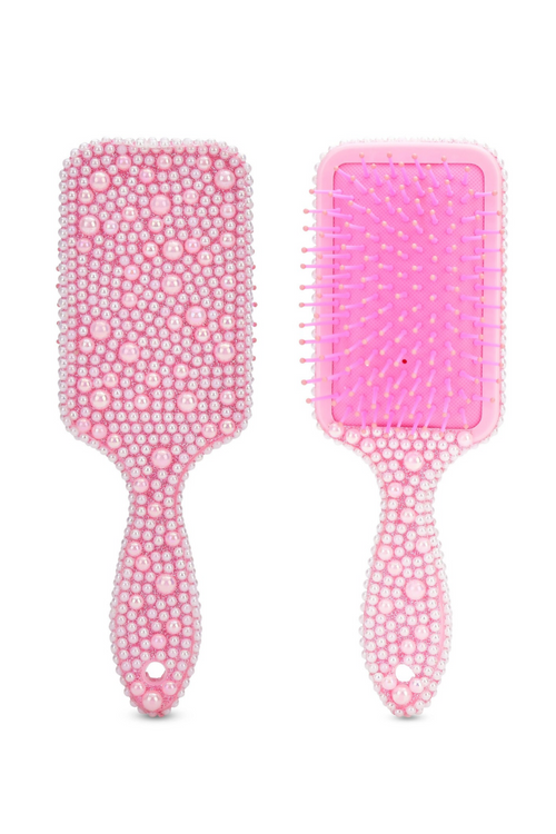Pink Pearl Hair Brush by iScream