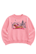 Girls Dachshund Ski Sweatshirt