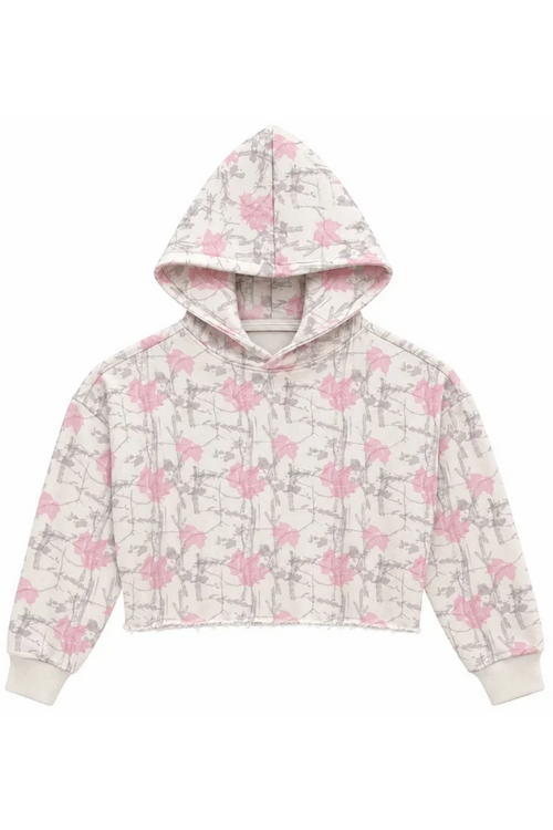 Cody Cropped Hoodie in Girly Camo by Katie J NYC
