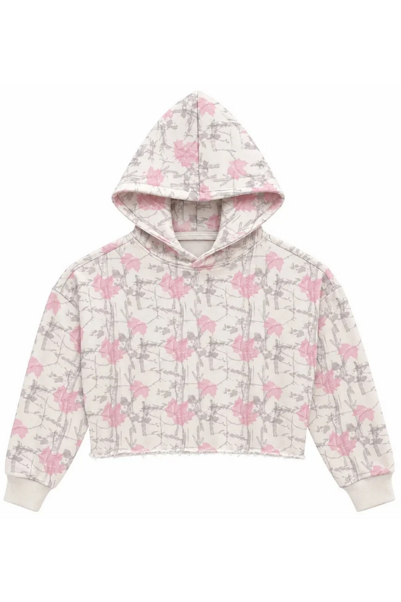 Cody Cropped Hoodie in Girly Camo by Katie J NYC