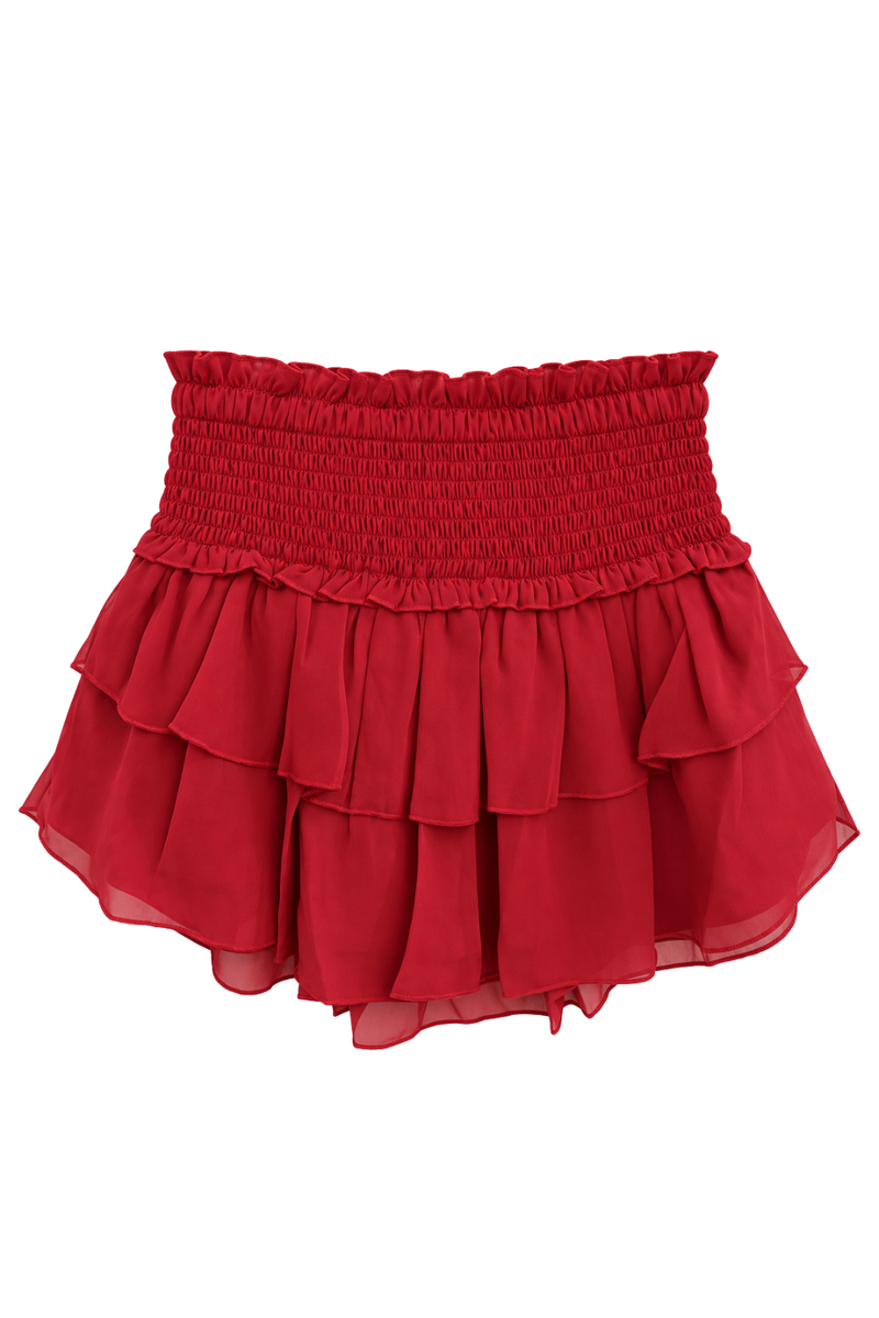 Girls Bianca Skirt in Red by Katie J NYC
