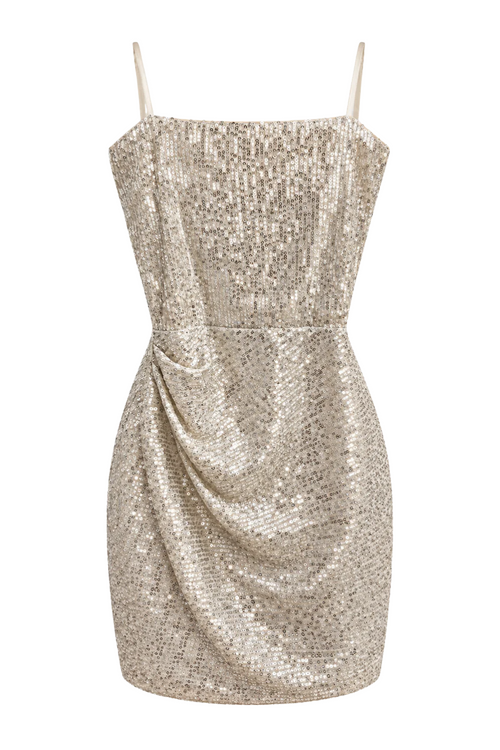Girls Maddy Dress in Champagne by Katie J NYC