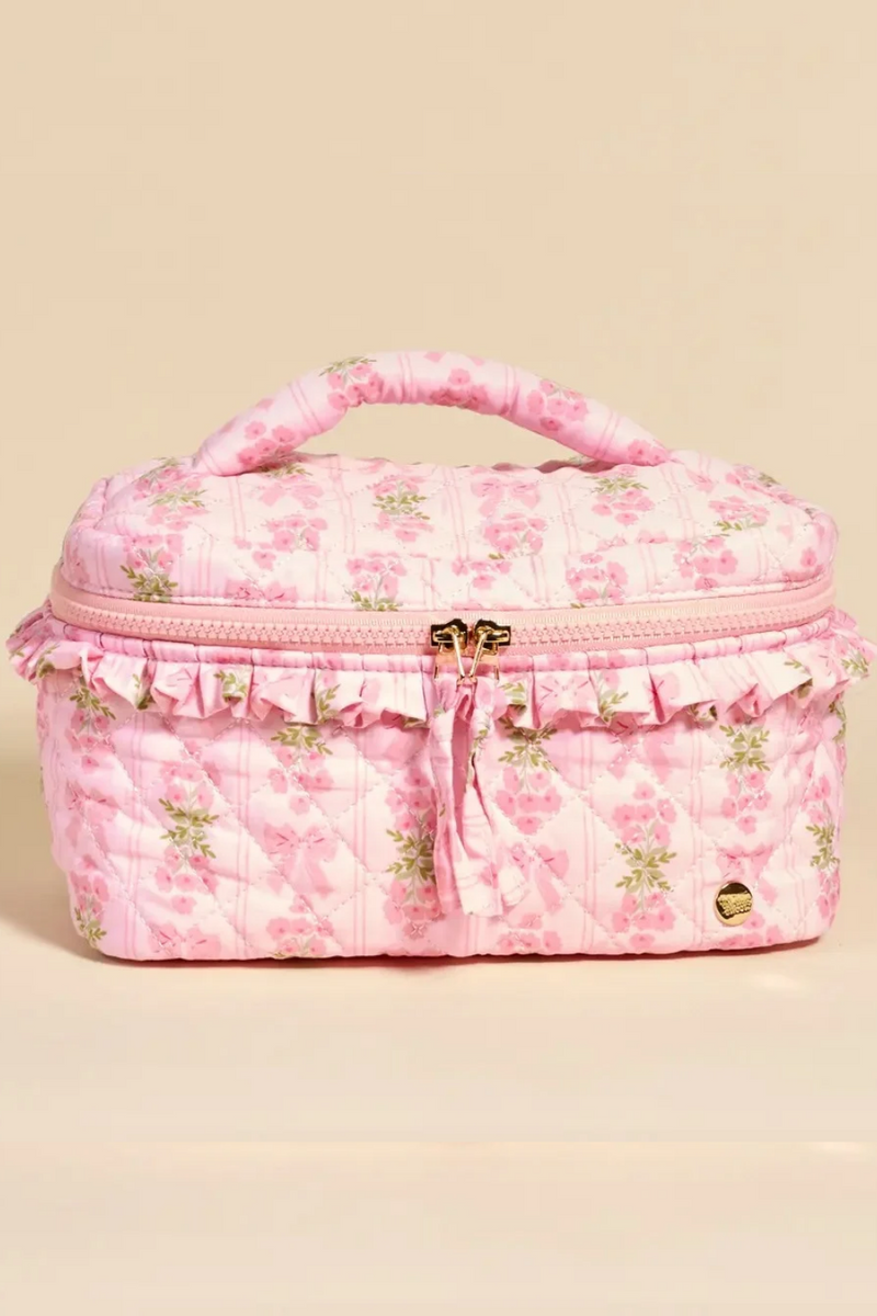 Glam & Go Quilted Cosmetic Bag in Oh So Fancy Pink