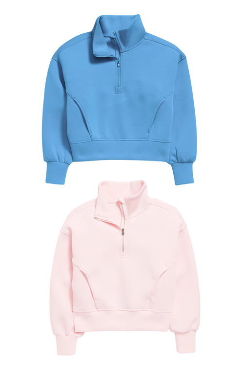 Girls Flodal 1/4 Zip Up Sweatshirt by Suzette