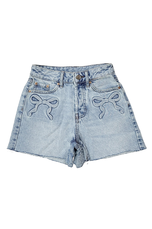 Girls Raised Bow Shorts by Tractr