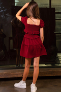 The Berkley Dress in Burgundy by Miss Behave