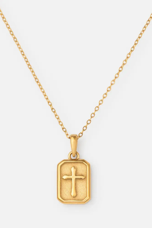 Cross Pendant Link Necklace by Elevated Faith