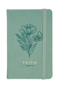 Faith Faux Leather Notebook with Elastic Closure