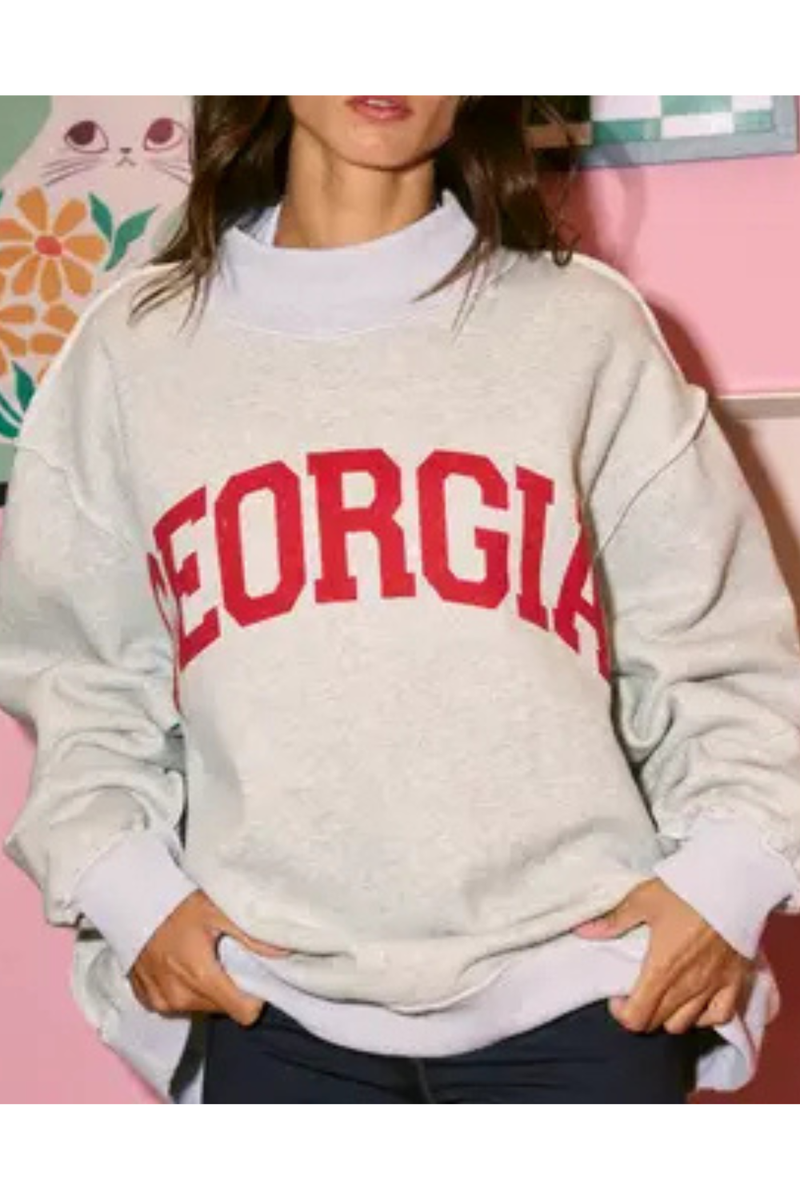 Georgia/GA Reversible Mockneck Sweatshirt