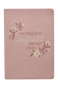 Classic Journal Pink My Grace Is Sufficient 2 Cor. 12:9