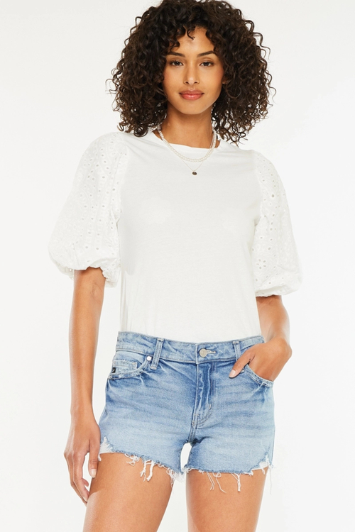Remi Mid Rise Denim Short By Kan Can