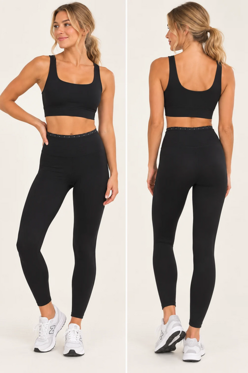 Contrast Polkadot Leggings