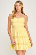 Libby Yellow Mini Dress