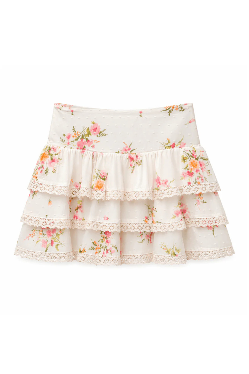 Katie J NYC Juniors Melody Skirt in Vintage Wildflower