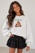 Girls 'Merry Every Thing Embroidered Sweatshirt