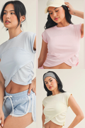 Slub Crossover Top