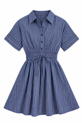 Mini Stripe Shirt Dress
