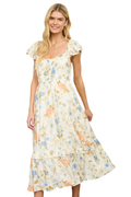 Baylor Floral Ruffle Maxi Dress