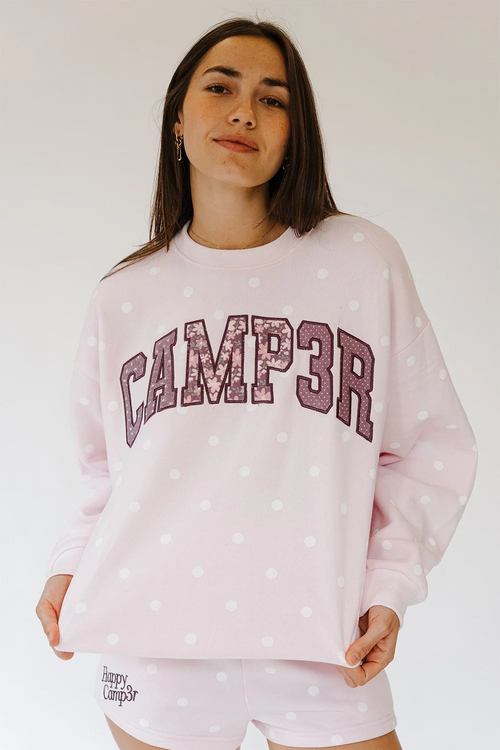 Pink Sprinkle Camp3r Crew Neck