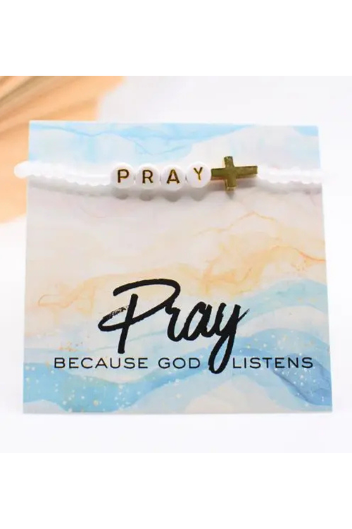 Pray Christian Cross Bracelet