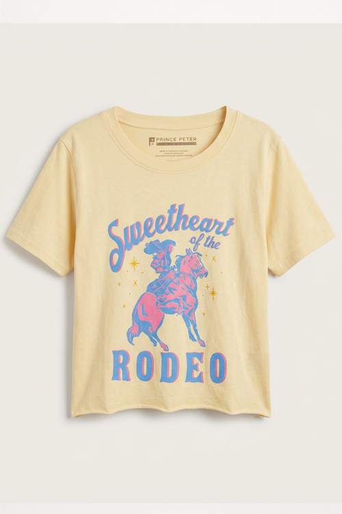 Girls Sweetheart Rodeo Crop Tee