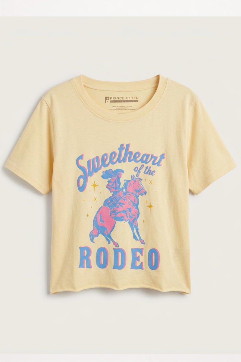 Girls Sweetheart Rodeo Crop Tee